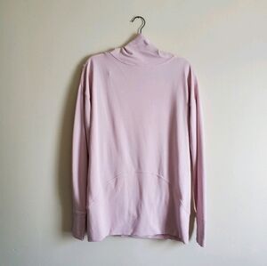 Lululemon Warm Down Funnel Neck Long Sleeve Top, Lt Pink Sz 6